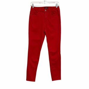 3/$30 Rue 21 Skinny Jeans Women's Size 8 Red Skinny Stretch 5-Pocket Mid-Rise